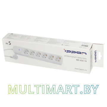 Сетевой фильтр IPPON BK-252-16 (белый) картинка 4